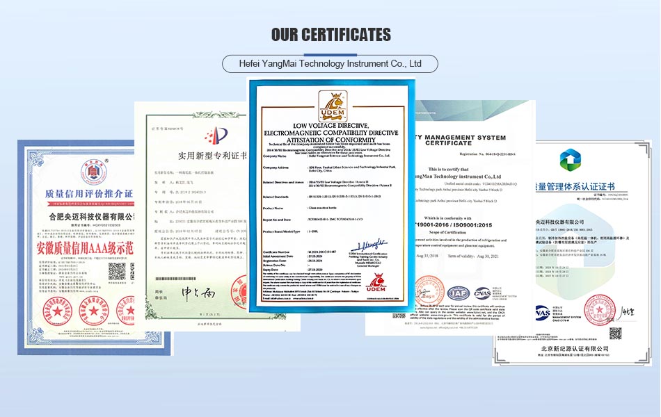 Certificates of Glass Reactor Certificates of Glass Reactor